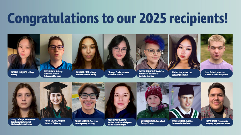 2025 Cameco Northern Sask Scholarship Recipients