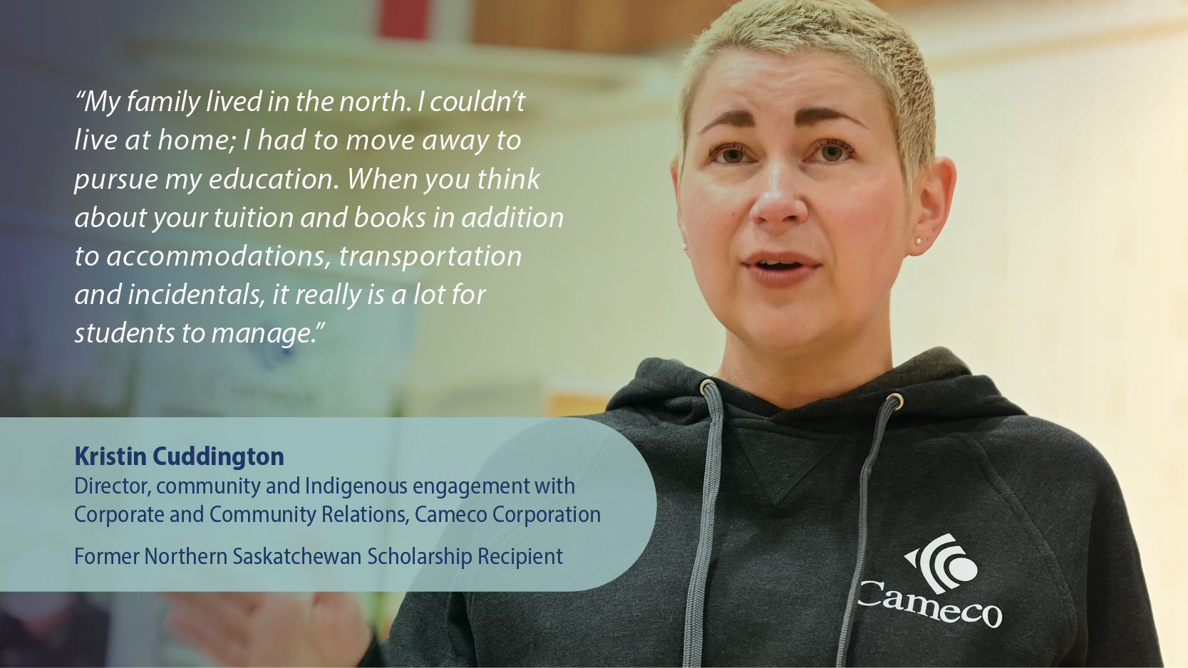 Kristin Cuddington, Director and past NSK Scholarship recipient